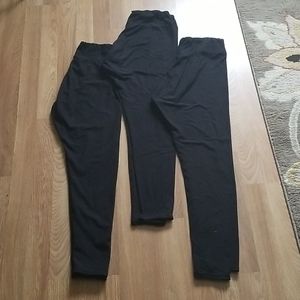 Set of 3 - black leggings